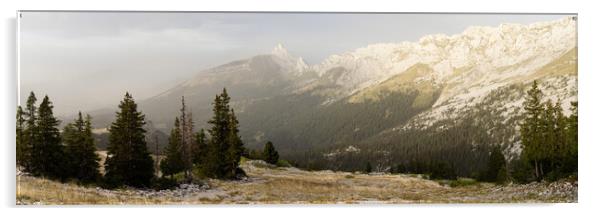 Vercors Massif mountain range French Prealps Grenoble Acrylic by Sonny Ryse