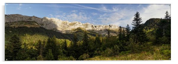 Vercors mountain valley France Alps Acrylic by Sonny Ryse