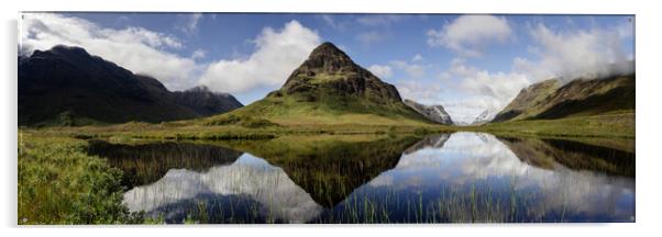 Glencoe Valley Lochan Scotland Acrylic by Sonny Ryse