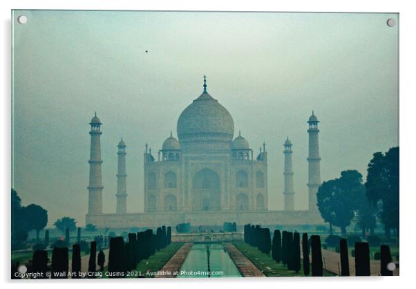 Taj Mahal Ethereal Light Acrylic by Wall Art by Craig Cusins