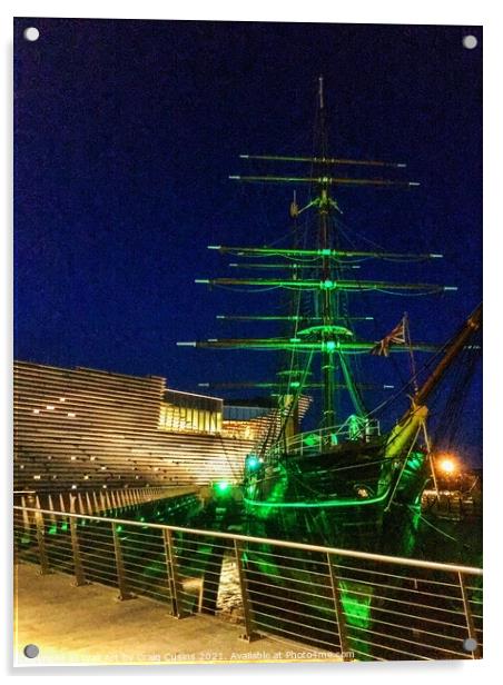 HMS Discovery, Dundee  Acrylic by Wall Art by Craig Cusins