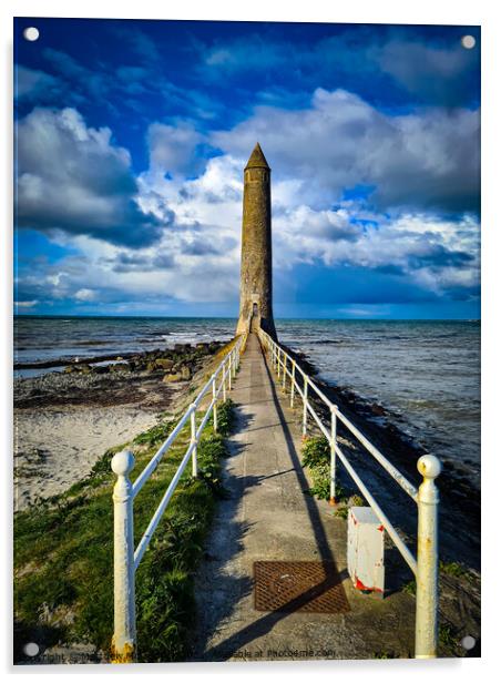 Chaine Memorial Tower, Larne, Northern Ireland Acrylic by Matthew McGoldrick