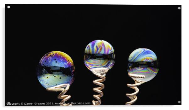 Bubble Macro Acrylic by Darren Greaves