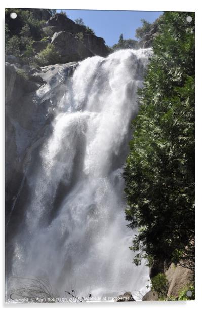 Grizzly Falls, Kings Canyon Acrylic by Sam Robinson