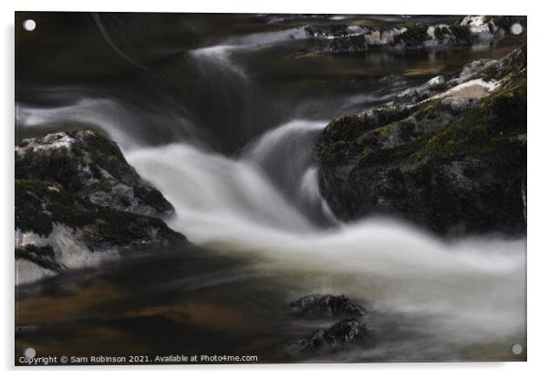 Flowing Water Acrylic by Sam Robinson