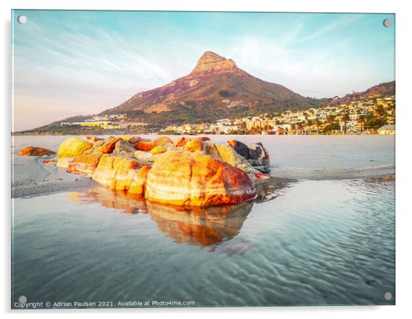 View of Lion's Head  Acrylic by Adrian Paulsen
