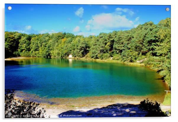 The Blue Pool, Isle of Purbeck, Dorset Acrylic by Richard J. Kyte