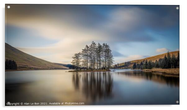 Serene Sunrise Over Beacons Reservoir Acrylic by Alan Le Bon