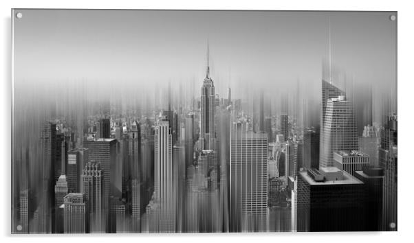 Majestic Manhattan Skyline Acrylic by Alan Le Bon