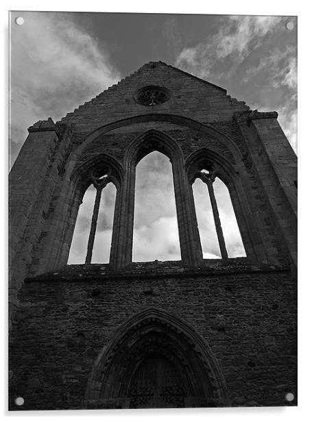 Valle Crucis Abbey II Acrylic by Richard Penlington