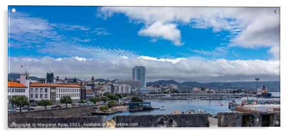 Ponta Delgado Waterfront Acrylic by Margaret Ryan