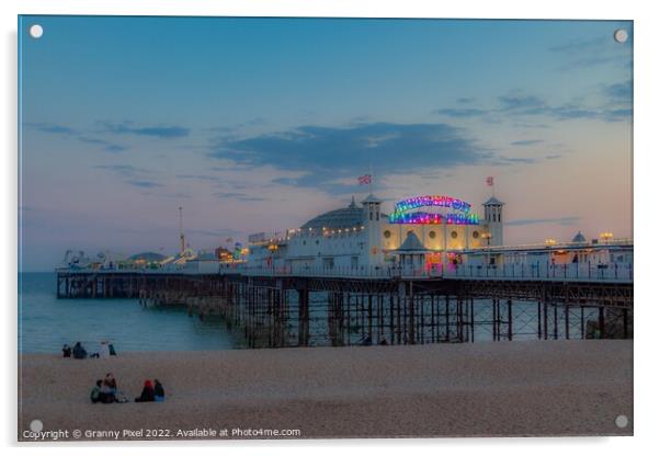 Brighton Palace Pier Acrylic by Margaret Ryan