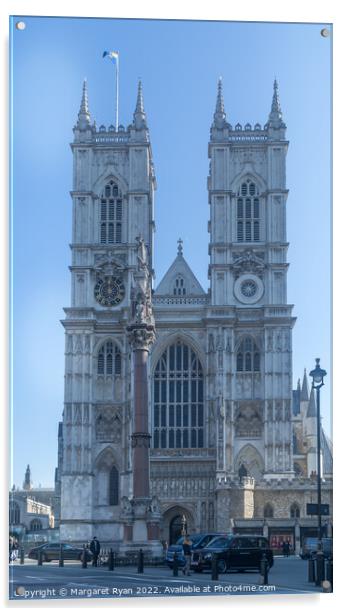 Westminster Abbey Acrylic by Margaret Ryan