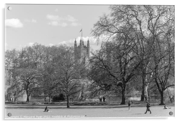 St James Royal Park London Acrylic by Margaret Ryan
