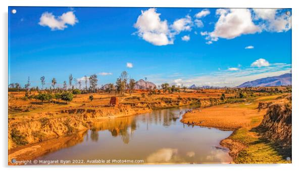 Zomandao River Acrylic by Margaret Ryan