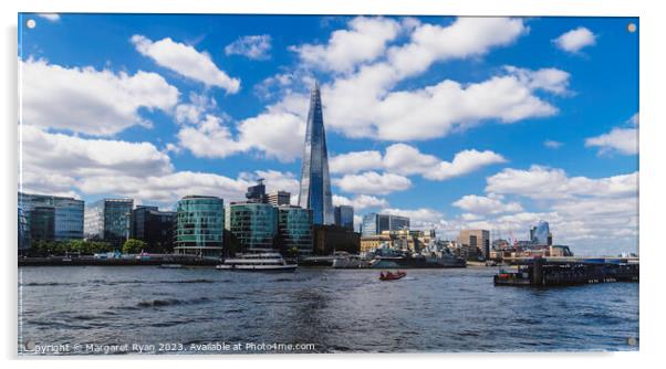 London Skyline  Acrylic by Margaret Ryan
