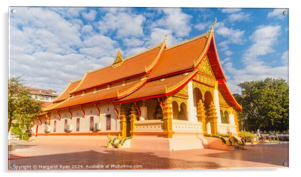 Wat Ong Teu Mahawihan Vientiane Acrylic by Margaret Ryan