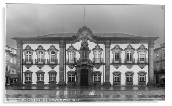Braga Town Hall Acrylic by Margaret Ryan