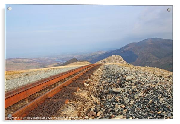 Railway to nowhere Acrylic by Antony Robinson