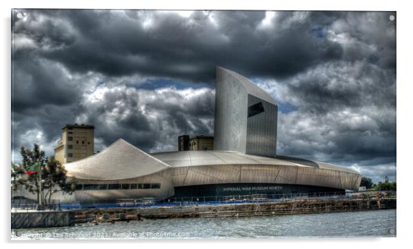 Salford Imperial war Museum Acrylic by Les Schofield