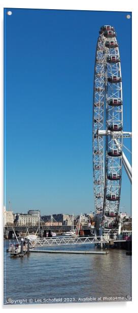 The Majestic London Eye Acrylic by Les Schofield