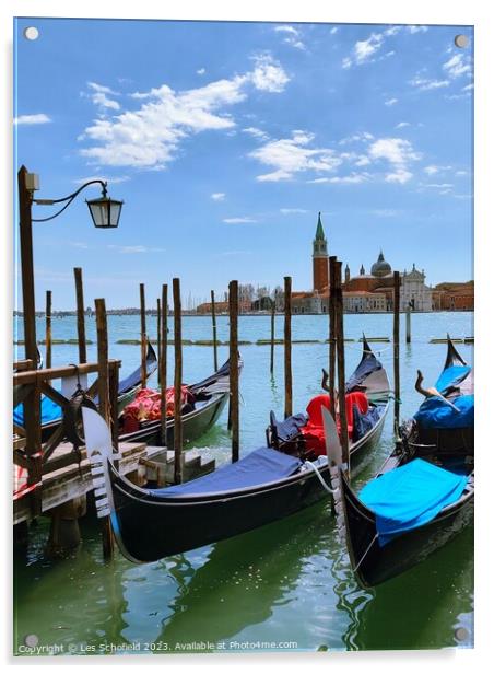 Serenade on the Grand Canal Acrylic by Les Schofield