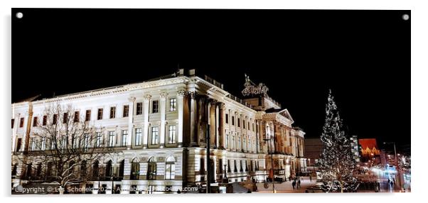 Brunswick palace Germany  Acrylic by Les Schofield