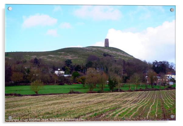 Glastonbury Tor Acrylic by Les Schofield