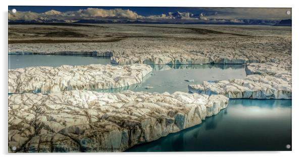 Bering Glacier Alaska Acrylic by Marc Hill