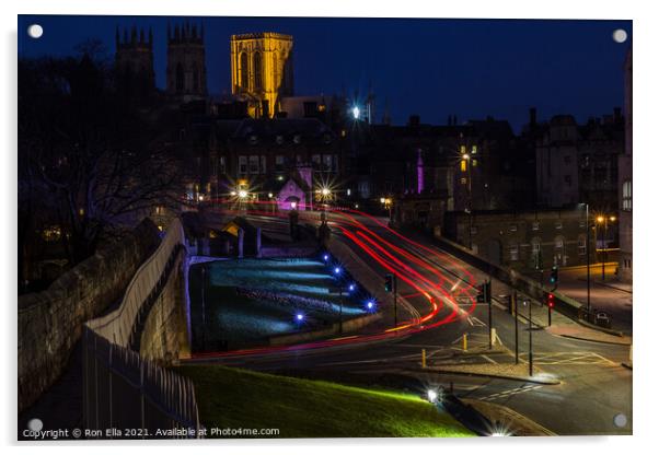 Gothic Gateway to Historic York Acrylic by Ron Ella