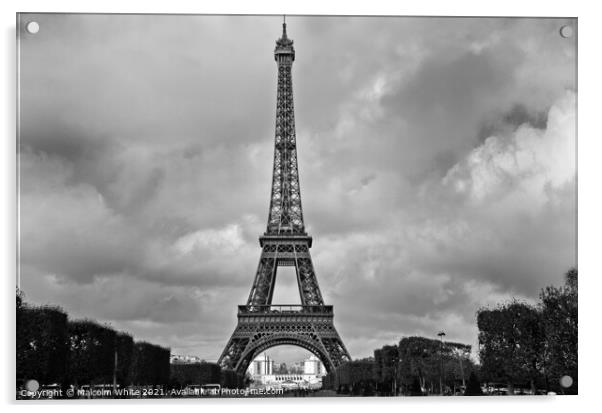 The Eiffel Tower, La Tour Eiffel, Paris, Acrylic by Malcolm White