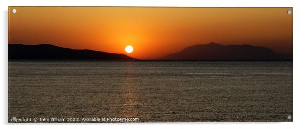 Sunrise - Kos Greece Acrylic by John Gilham