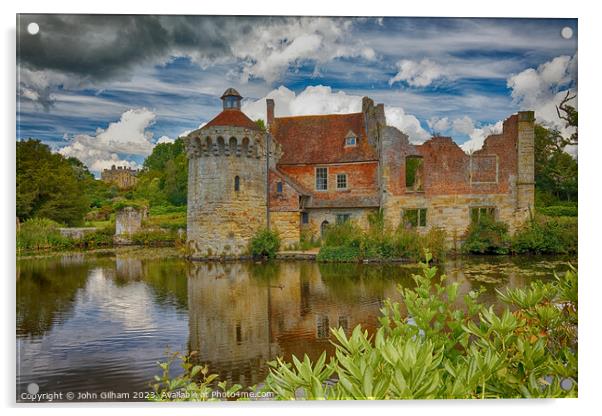Scotney Castle Lamberhurst Kent England UK Acrylic by John Gilham
