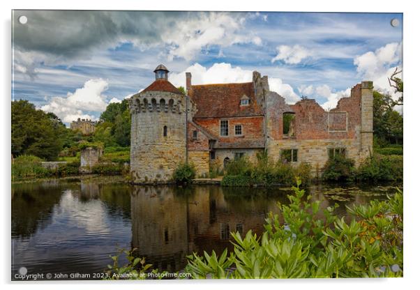Scotney Castle Lamberhurst Kent England UK Acrylic by John Gilham