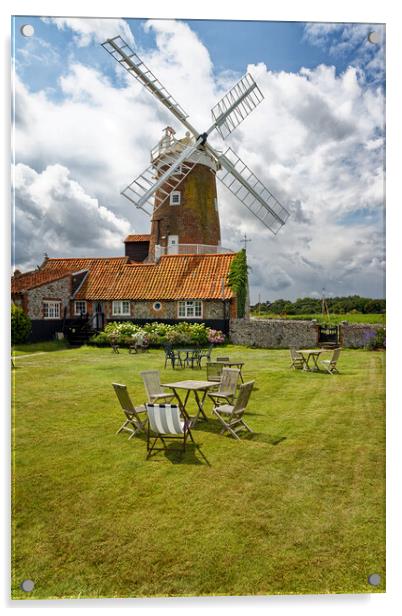 Cley Windmill, Cley, Next the Sea, Norfolk, England UK Acrylic by John Gilham