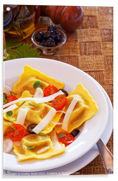 Savory Tomato Parmesan Ravioli Acrylic by Dudley Wood