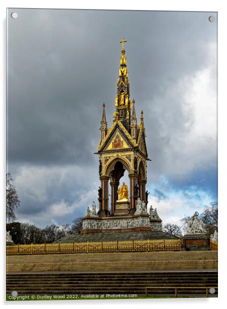 Majestic Albert Memorial Acrylic by Dudley Wood