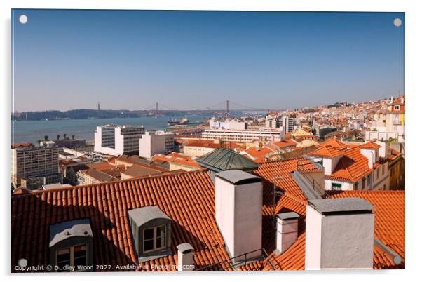 Breathtaking Lisbon Rooftop View Acrylic by Dudley Wood