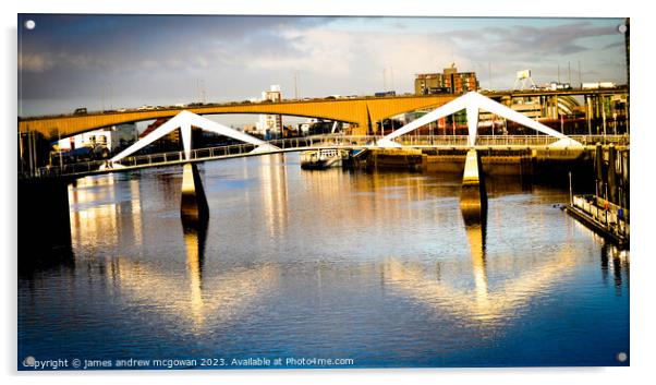 Squiggly Bridge Acrylic by james andrew mcgowan