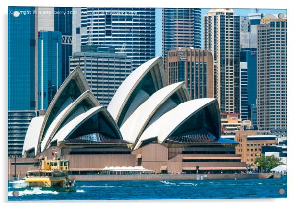 Sydney Opera House Acrylic by martin berry