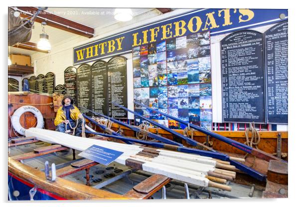 Whitby Lifeboat Museum Yorkshire Acrylic by martin berry