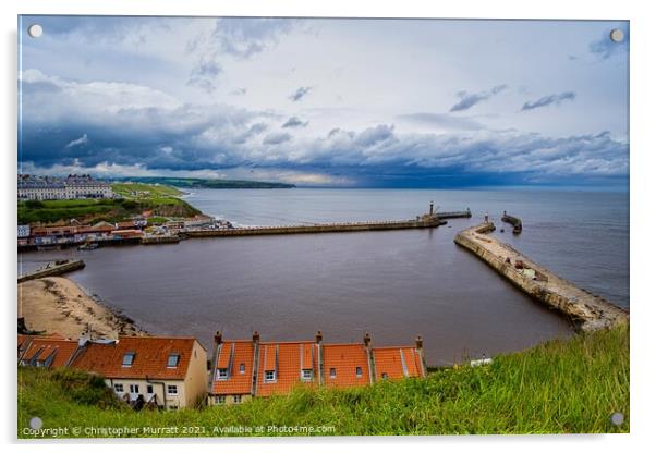 Whitby harbour  Acrylic by Christopher Murratt