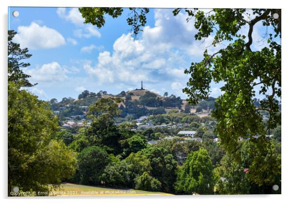 One Tree Hill in Auckland, New Zealand Acrylic by Errol D'Souza