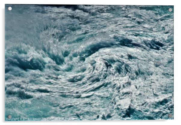 Sea Waves Motion Acrylic by Errol D'Souza