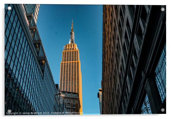 Empire State Building Acrylic by James Brodnicki