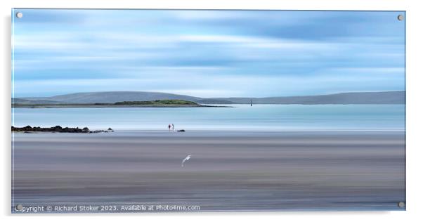 Peace On Galway Bay Acrylic by Richard Stoker