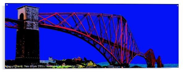  Forth Bridge Abstract  Acrylic by Tim Shaw