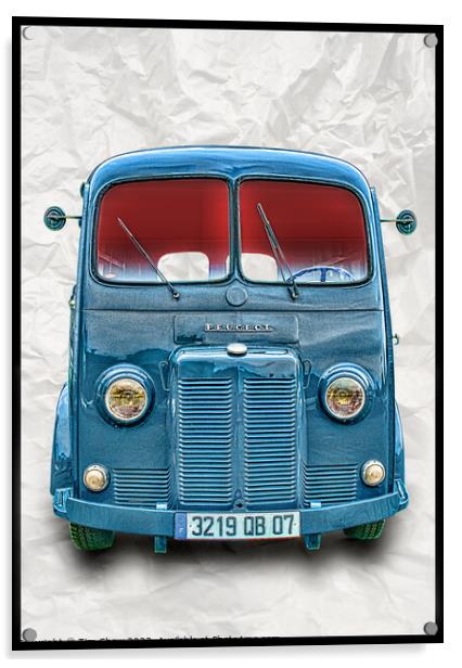 classic french commercial Van   Acrylic by Tim Shaw