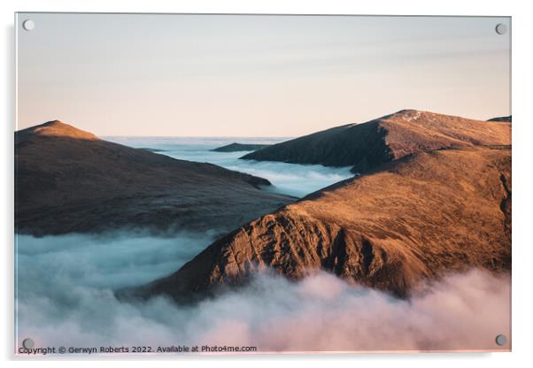 Sea of Clouds Acrylic by Gerwyn Roberts