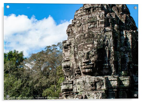 Angkor Thom, Cambodia Acrylic by Ian Miller